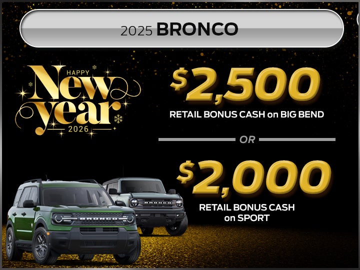 New 2025 Ford Bronco Models