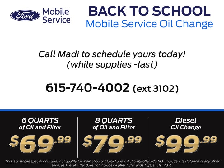 Mobile Oil Change