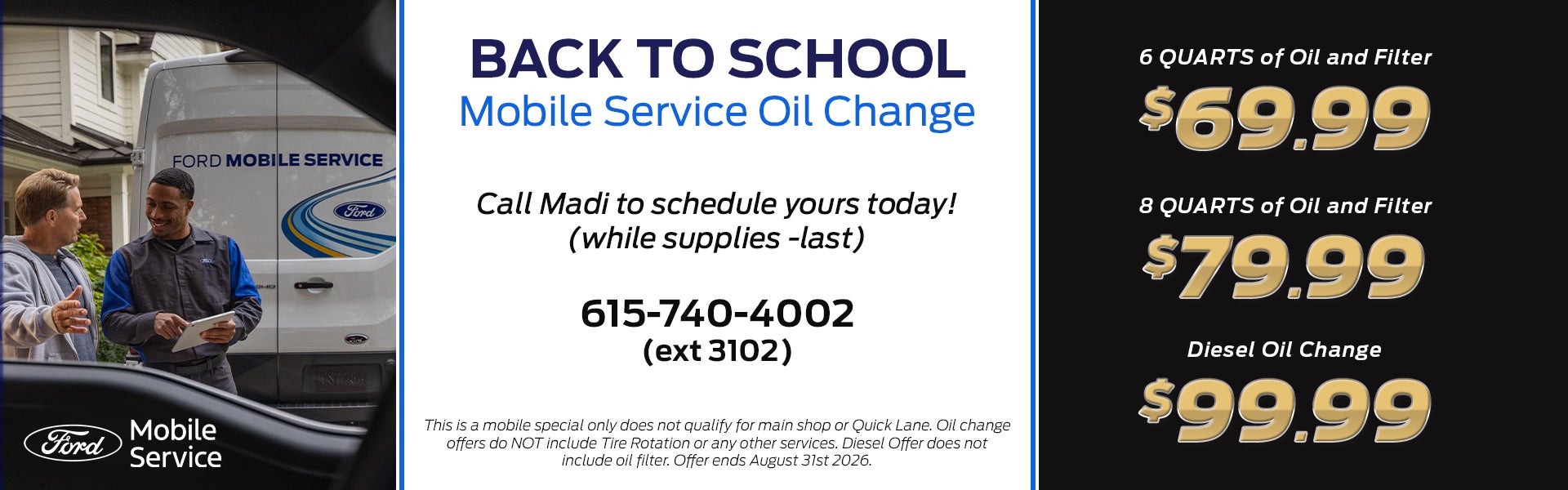 Mobile Oil Change